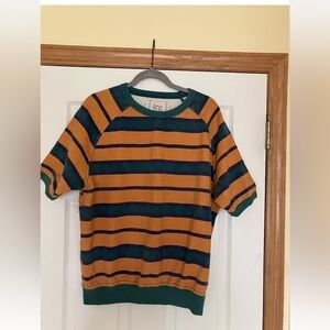 Urban Outfitters BDG Striped Short Sleeve Raglan Shirt Size med Mens